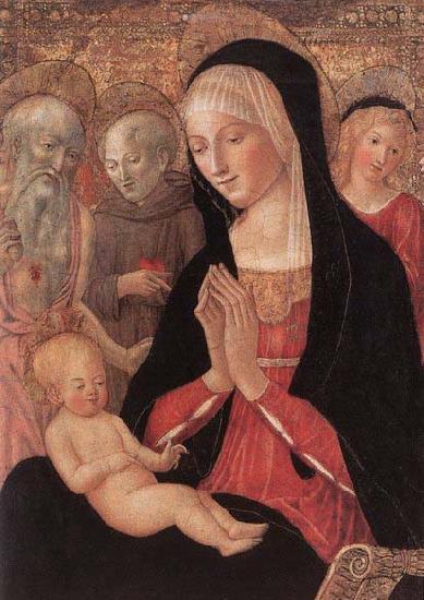Francesco di Giorgio Martini Madonna and Child with Saints and Angels oil painting image